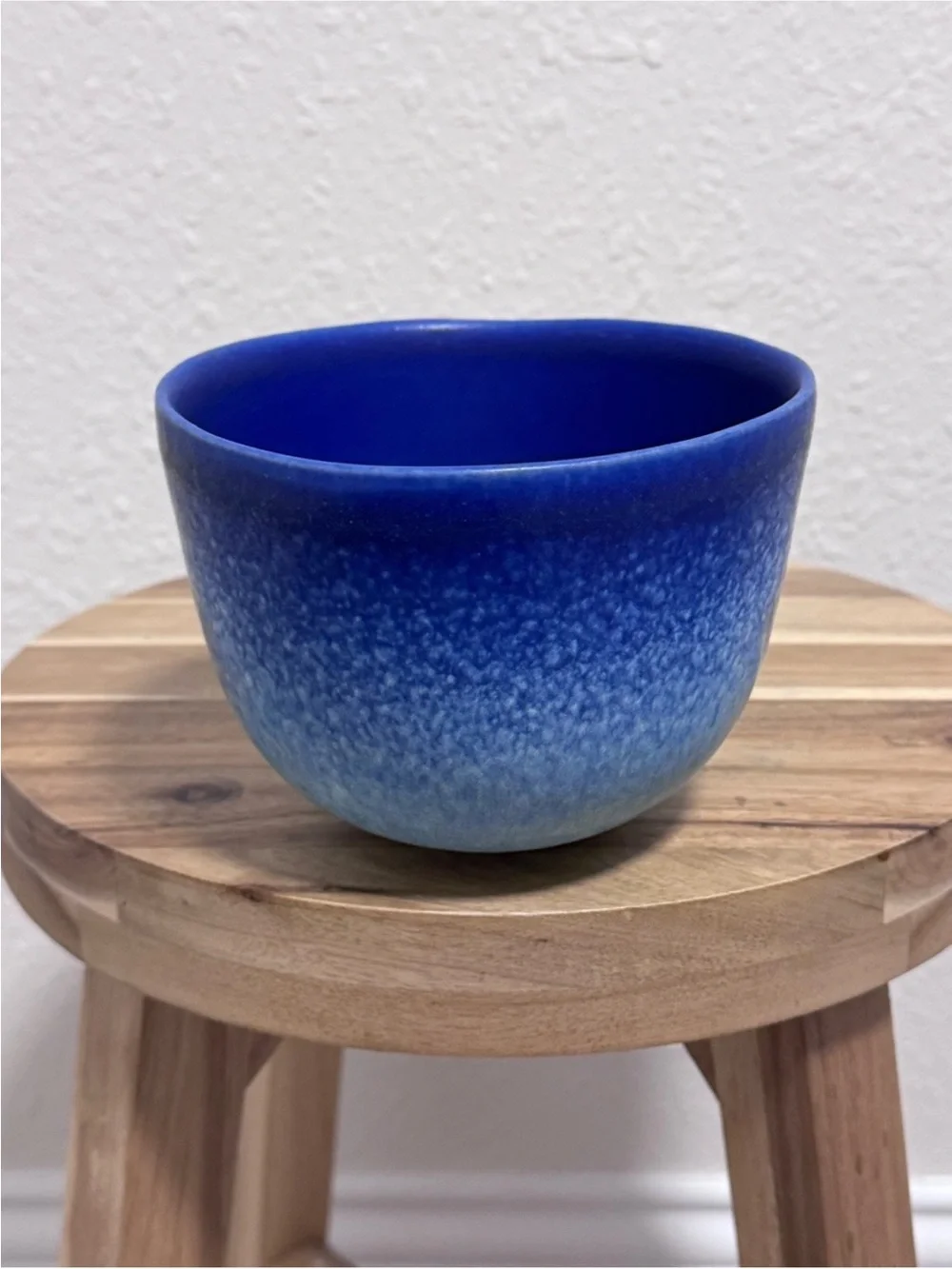 Anthropologie Dalila Ombre Bowl Azure Blue Stoneware